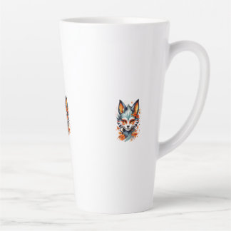 Fox Vibes: Timeless Autumn Art  Latte Mug