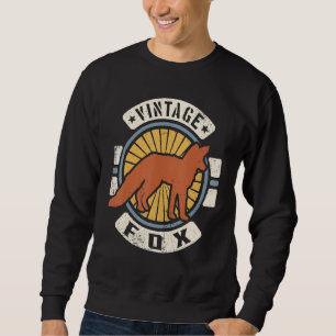 Fox Vintage Classic Retro 60s 70s Animal Sweatshirt