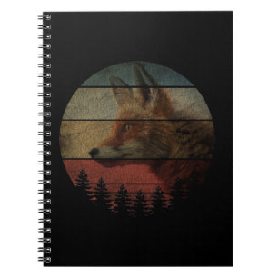 FOX VINTAGE PAINTING STYLE NOTEBOOK