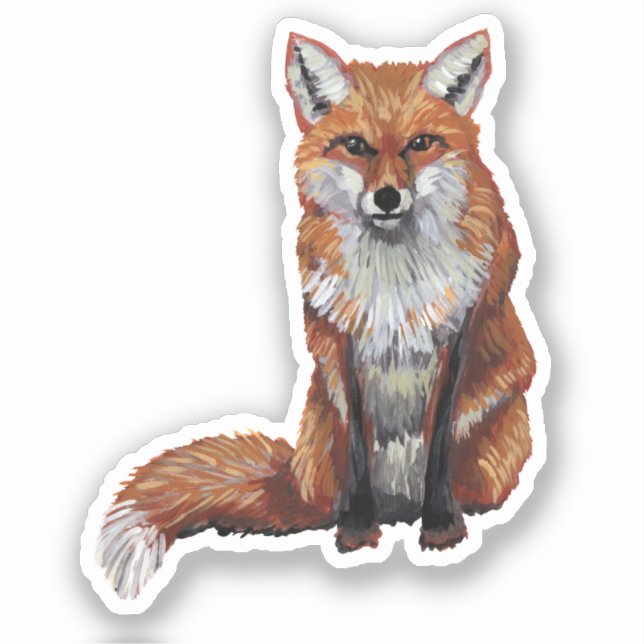 Fox Vinyl Sticker (Front)