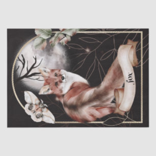 Fox Watercolor Fall Mysterious Autumn Oracle Tissue Paper