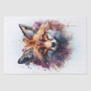 Fox Watercolor Tissue Paper