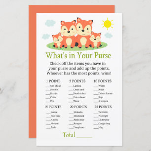 Fox What's in your purse game