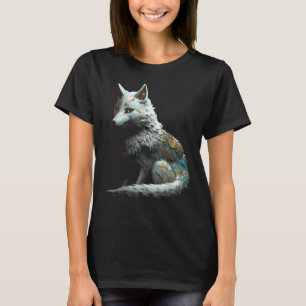 Fox White  Animal Fox T-Shirt