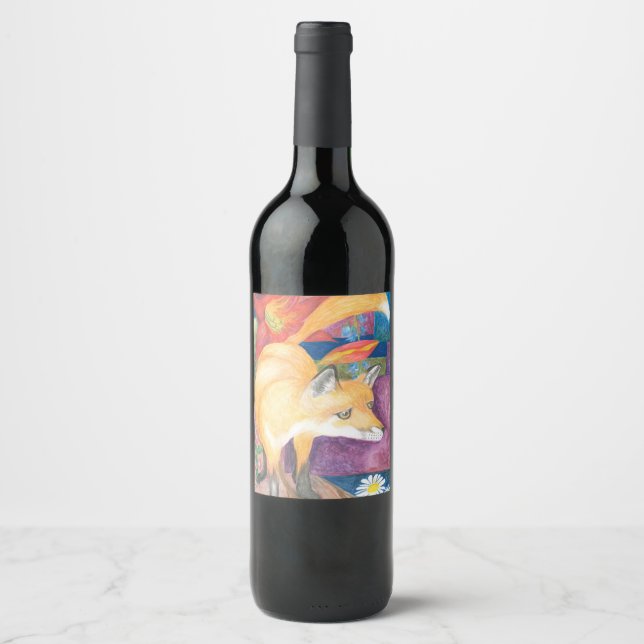 fox wine label (Front)