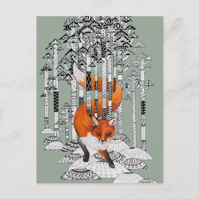 Fox winter postcard (Front)