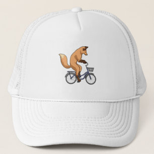Fox with Bicycle Trucker Hat