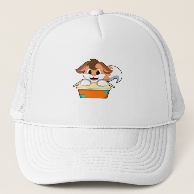 Fox with Box Trucker Hat (Front)
