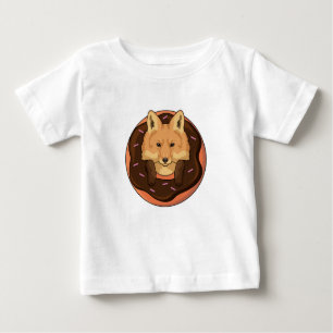 Fox with Doughnut Baby T-Shirt