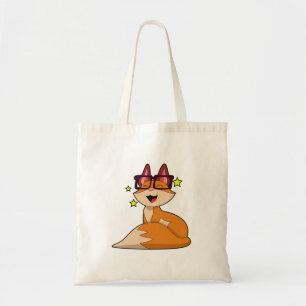 Fox with Glasses Tote Bag