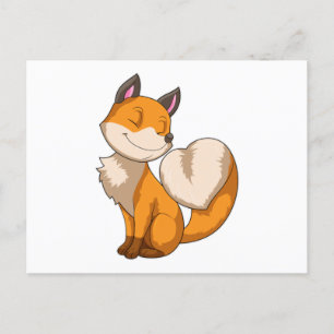 Fox with Heart Postcard