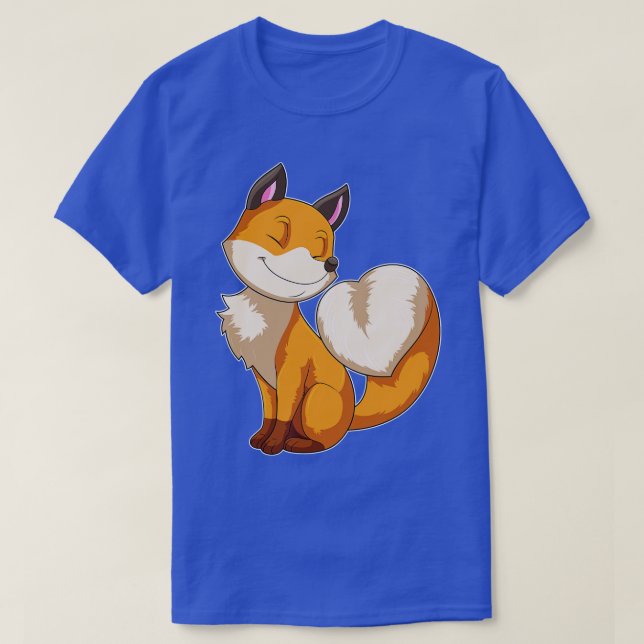 Fox with Heart T-Shirt (Design Front)