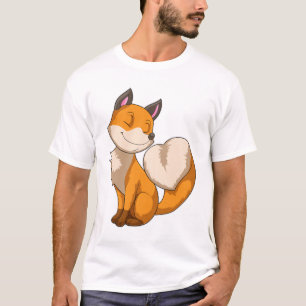 Fox with Heart T-Shirt