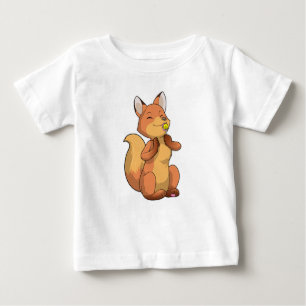 Fox with Lollipop Baby T-Shirt