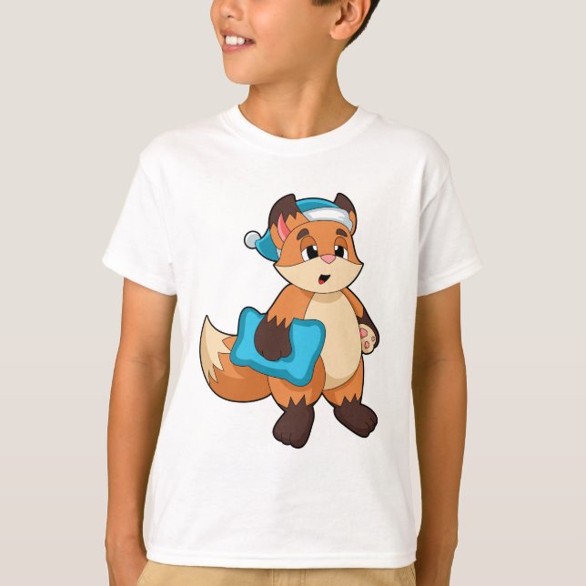 Fox with Nightcap T-Shirt (Front)