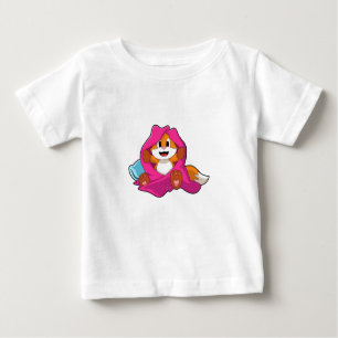 Fox with Pillow and Blanket Baby T-Shirt