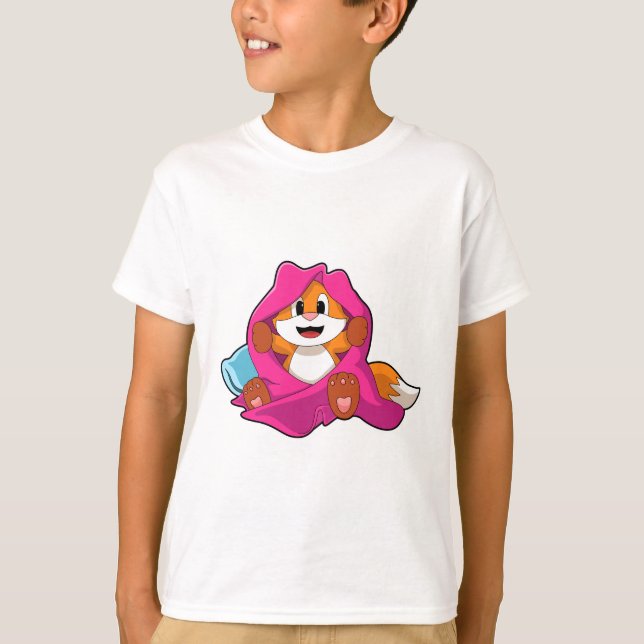 Fox with Pillow and Blanket T-Shirt (Front)