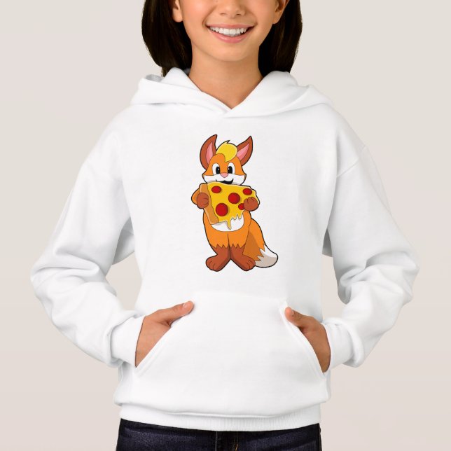 Fox with Pizza (Front)
