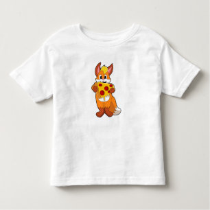 Fox with Pizza Toddler T-Shirt