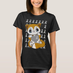 Fox With Ribbon For Dyslexia Awareness T-Shirt