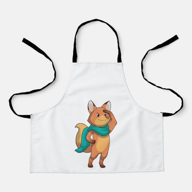 Fox with Scarf Apron (Front)