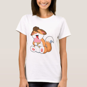 Fox with Strawberry Ice cream T-Shirt