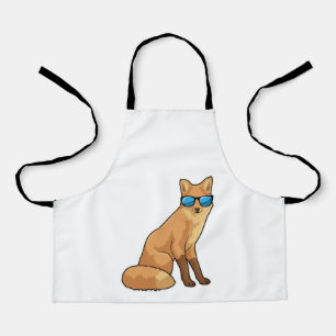Fox with Sunglasses Apron