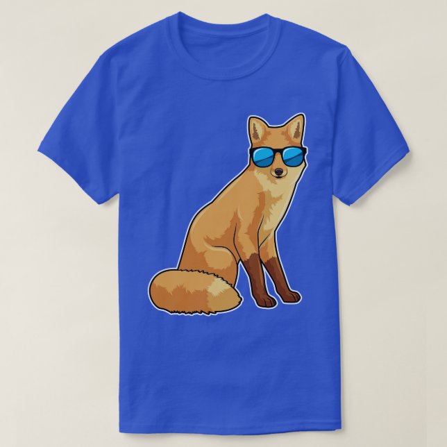 Fox with Sunglasses T-Shirt (Design Front)