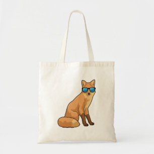 Fox with Sunglasses Tote Bag