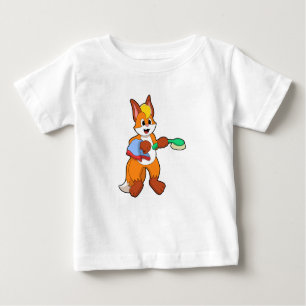Fox with Towel & Brush Baby T-Shirt