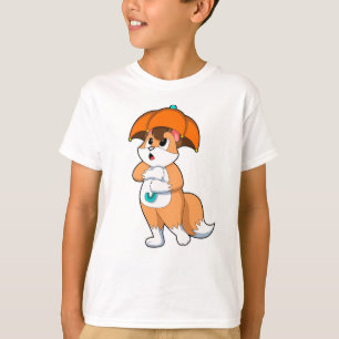 Fox with Umbrella T-Shirt
