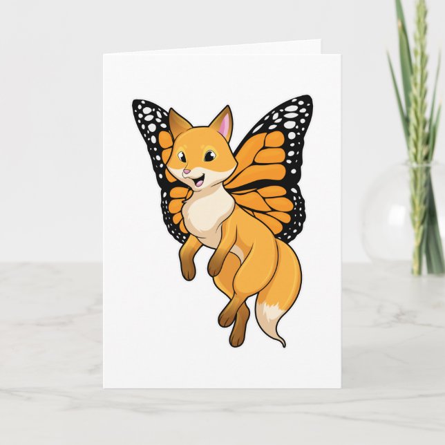 Fox with Wing Card (Front)