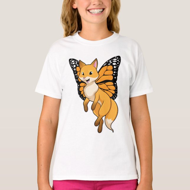 Fox with Wing T-Shirt (Front)