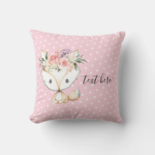 fox woodland, cute cushion