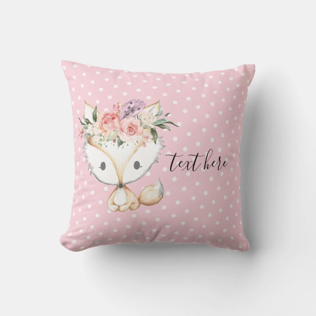 fox woodland, cute cushion (Front)