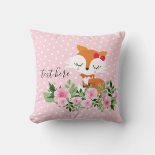fox woodland, cute cushion