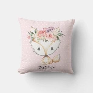 fox woodland, cute cushion