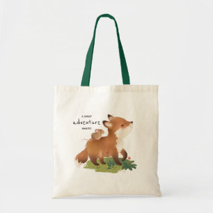 Fox • Woodland Forest Animal Illustration Tote Bag