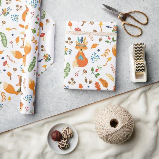 Fox🦊  wrapping paper (Crafts)