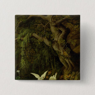 Foxes and Geese 15 Cm Square Badge