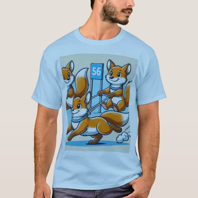 Foxes at Play Tee (Front)