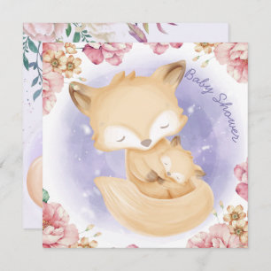 Foxes Baby Shower Invitation