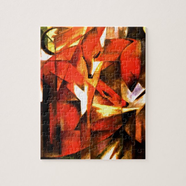 Foxes by Franz Marc Fine Art Jigsaw Puzzle (Vertical)