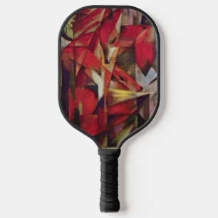 Foxes by Franz Marc, Vintage Abstract Cubism Art Pickleball Paddle