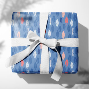 Foxes Chasing Leaves  Wrapping Paper