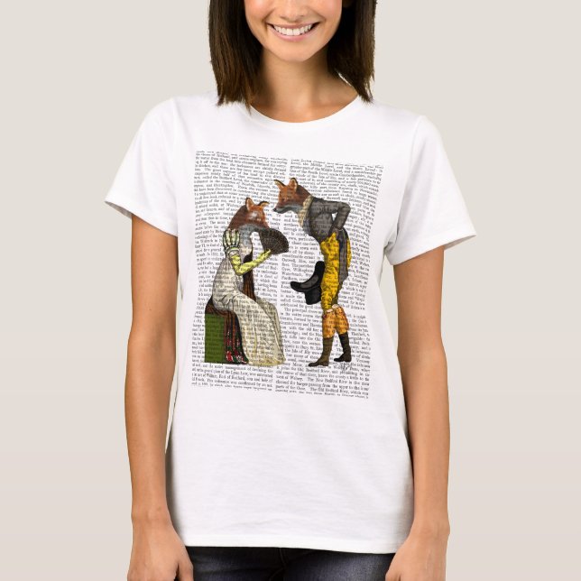 Foxes Courting T-Shirt (Front)