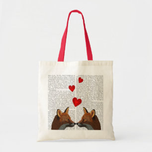 Foxes in Love Tote Bag