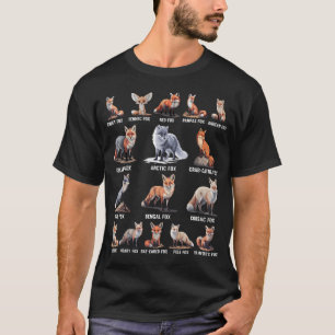 Foxes Of The World Funny Fox Animals T-Shirt