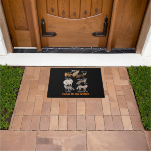 Foxes Of The World Funny Fox Stuff Animals Educati Doormat
