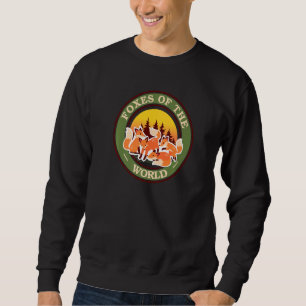 Foxes Of The World Women Mens Animal Fox Sweatshirt